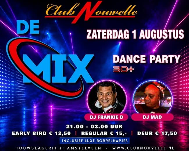 30+ Dance Party "de Mix"