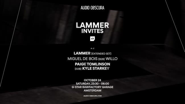 Audio Obscura ADE x LAMMER Invites