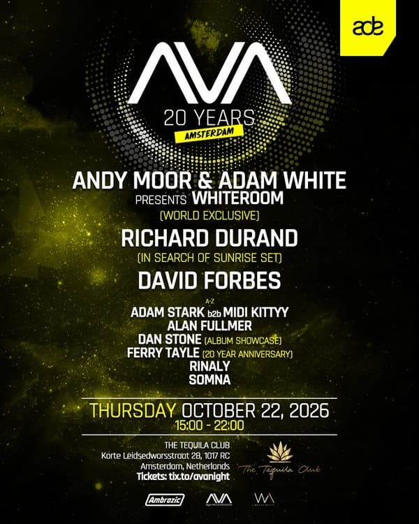Ava Records 20 Years ADE Special
