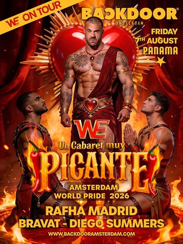 Backdoor x We Party - Picante. World Pride Amsterdam 2026