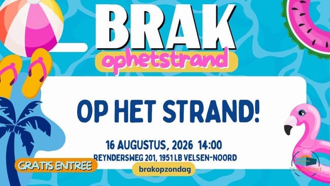 BRAK op het strand