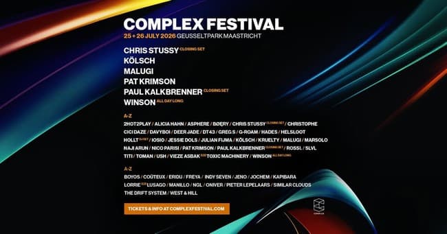 Complex Festival 2026 - Sunday