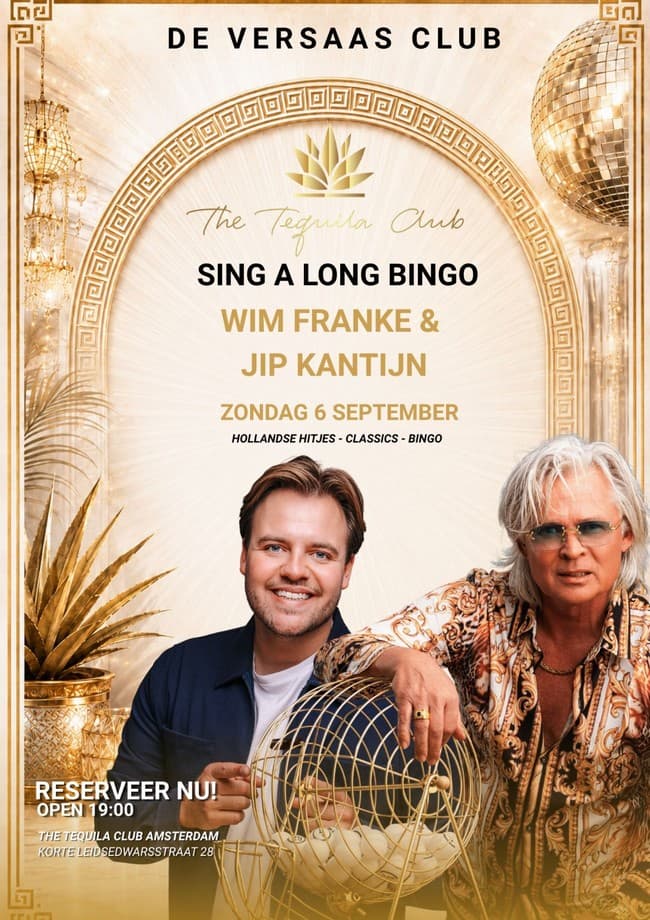 De Versaas Club Sing A Long Bingo