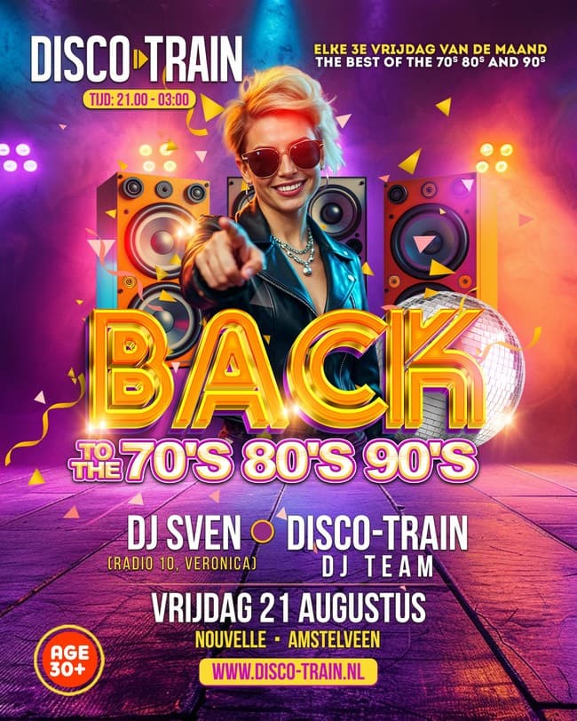 Disco-Train Back To The 70s 80s 90s