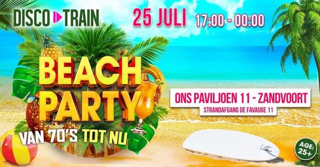 Disco-Train Beach Party - Zandvoort