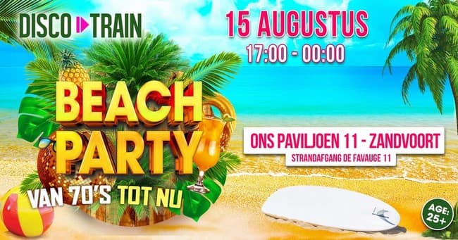 Disco-Train Beach Party - Zandvoort