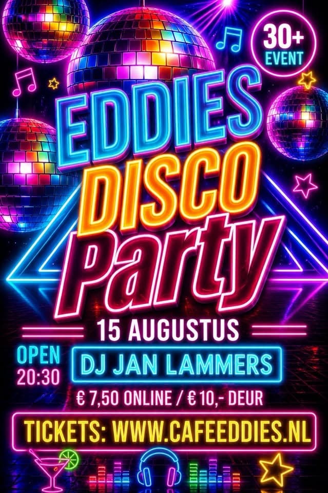 Eddies Discoparty met Dj Jan Lammers