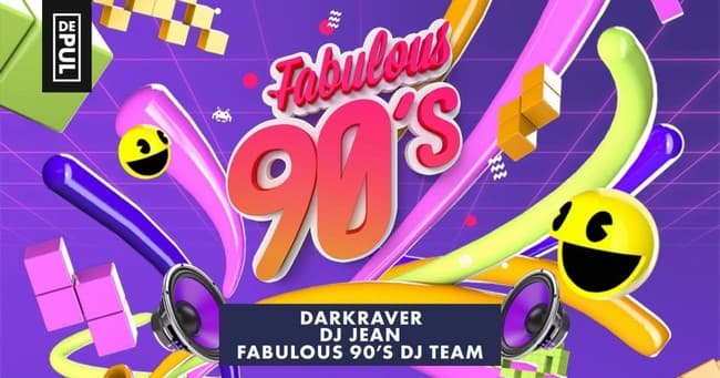 Fabulous 90's: Darkraver + Dj Jean + Fabulous 90's Dj Team - de Pul Uden