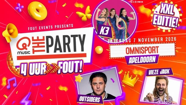 Fout Events presents: Qmusic The Party Fout