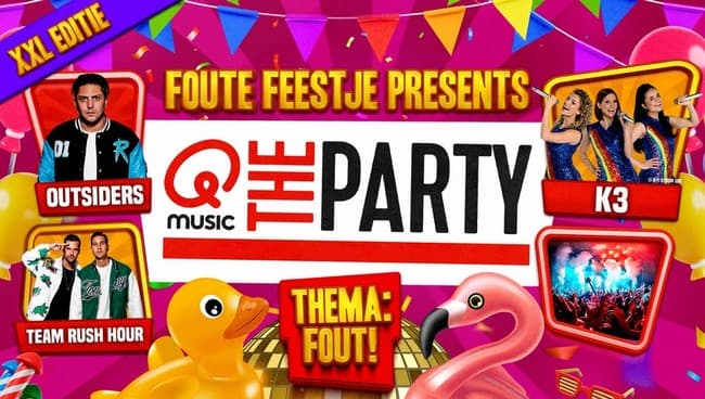 Foute Feestje XXL Tilburg: K3, Outsiders, Qmusic The Party en Meer!