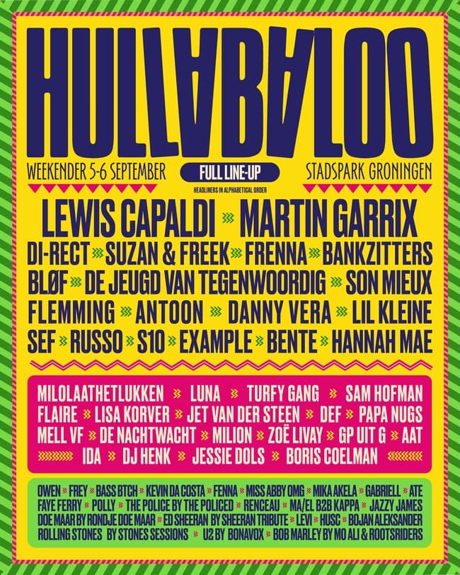Hullabaloo Festival 2026 - zaterdag