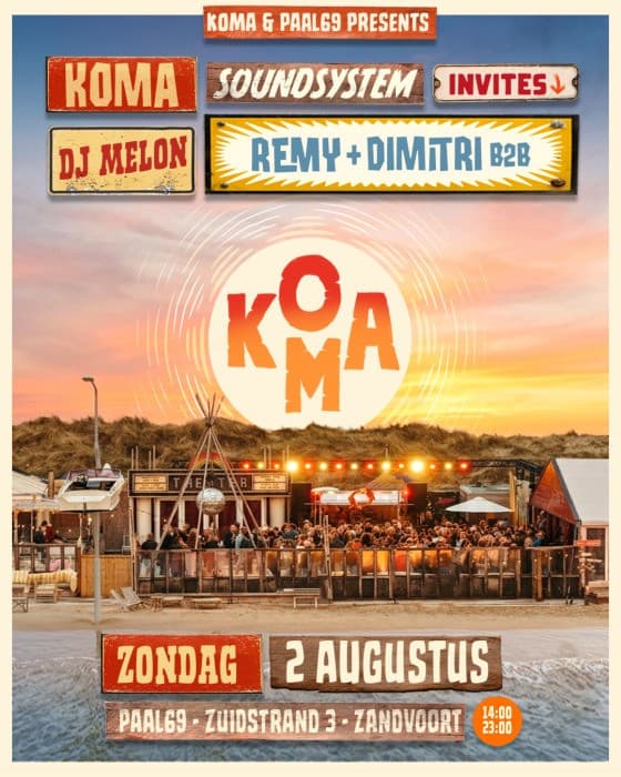 Koma at Paal69 With Dimitri b2b Remy, Melon & Koma Soundsytem