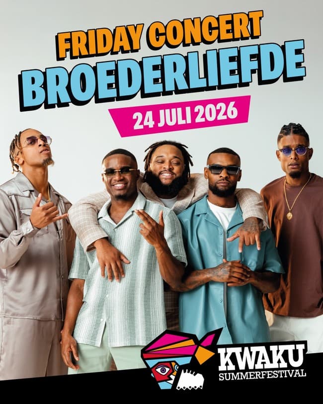Kwaku Summer Festival 2026 Friday Concerts - Broedeliefde