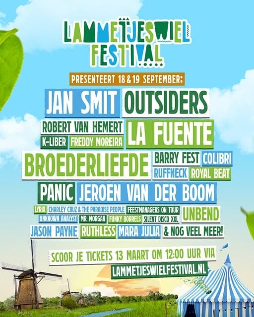 Lammetjeswiel Festival 2026 - zaterdag