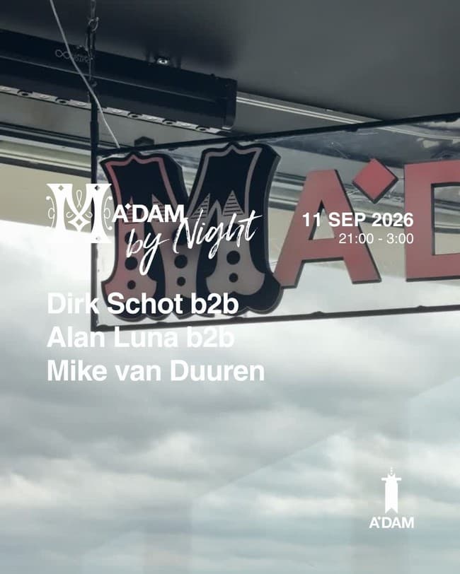 Madam By Night Invites: Dirk Schot b2b Alan Luna b2b Mike van Duuren
