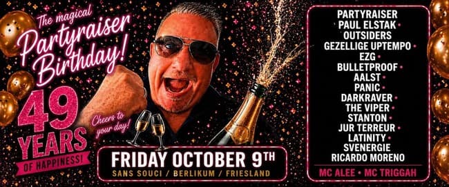 Partyraiser Birthday - 49 Years Of Happiness