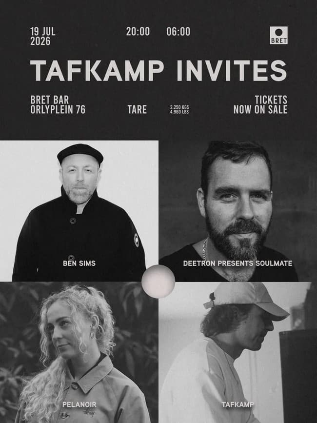 Tafkamp Invites Ben Sims, Deetron presents Soulmate & Pelanoir