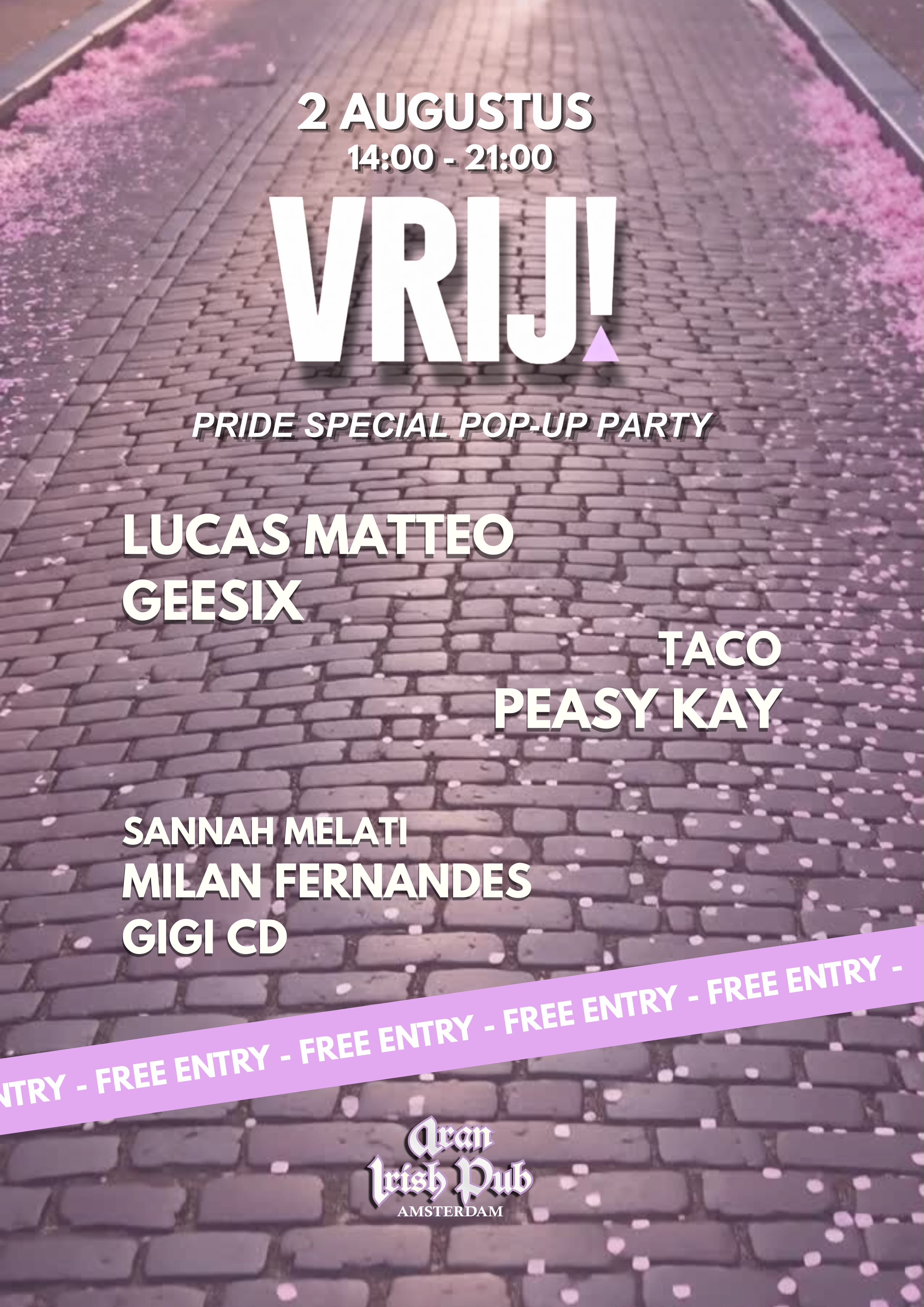 VRIJ·Pride Special Pop-Up Party